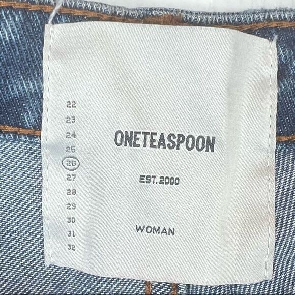ONE TEASPOON Denim Shorts in Medium Wash Denim Size 26 - Picture 13 of 14
